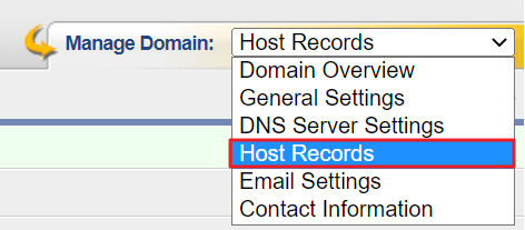 enom domain host record.PNG